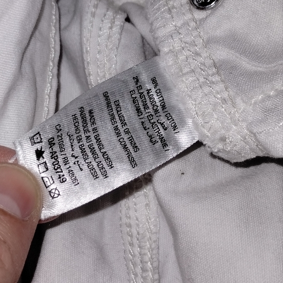 Ardene White Cotton High Waist Button Up Shirts - Picture 5 of 5